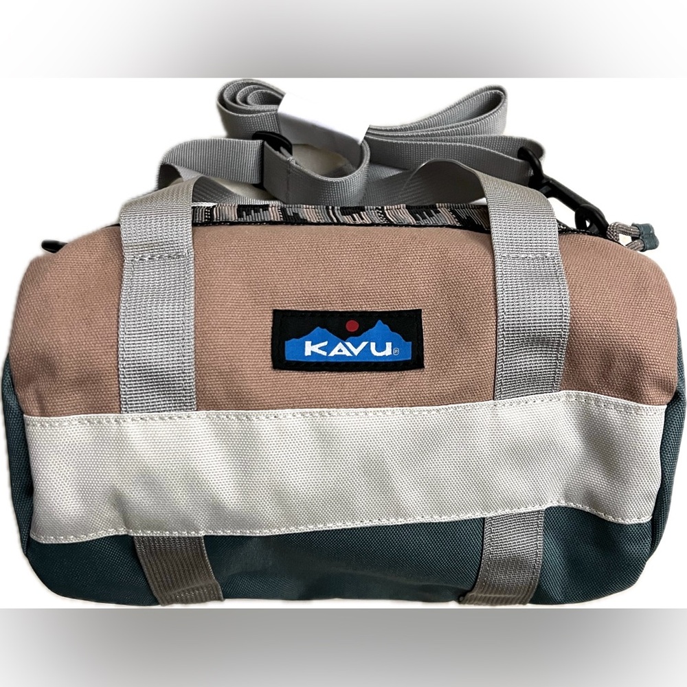 Kavu Manastash Mini Duffle Crossbody Bag Calm Coast